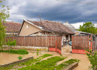 Prăpăd la Satu Mare în urma unei viituri puternice